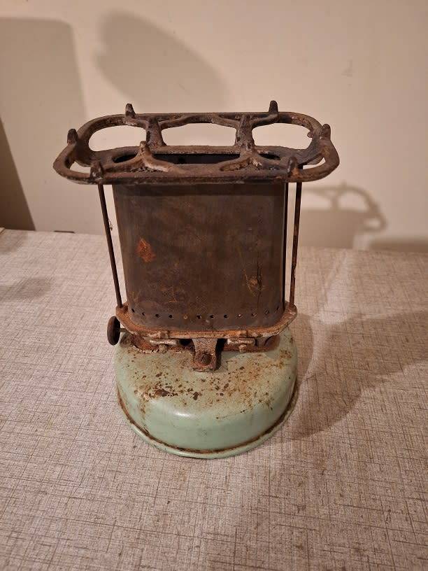 Vintage Beatrice camping gas stove for decoration