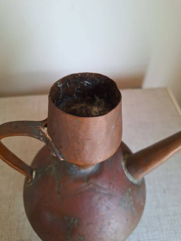 Antique copper water/wine ewer