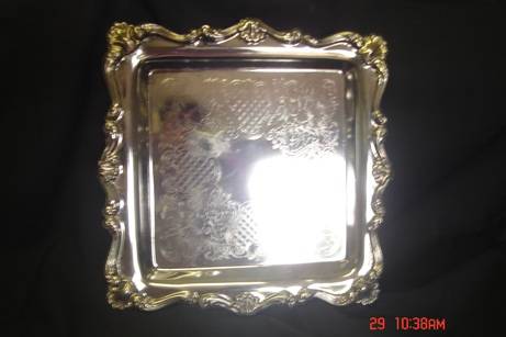 LOVELY SILVER PLATED SANDWICH SERVER