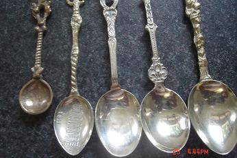 STUNNING TEASPOONS AND ONE MUSTARD SPOON