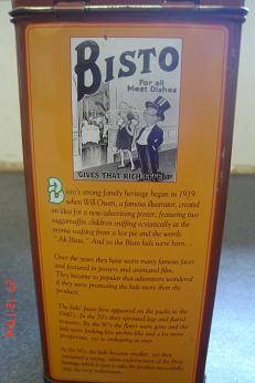 LIMITED EDITION BISTO TIN