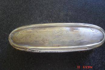 HALLMARKED SILVER CLOTHES BRUSH