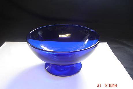 COBALT BLUE FOOTED SWEET BOWL, LOVELY