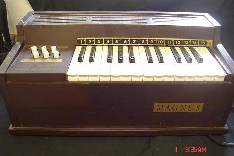VINTAGE MAGNUS ELECTRIC COUNTER ORGAN WORKING