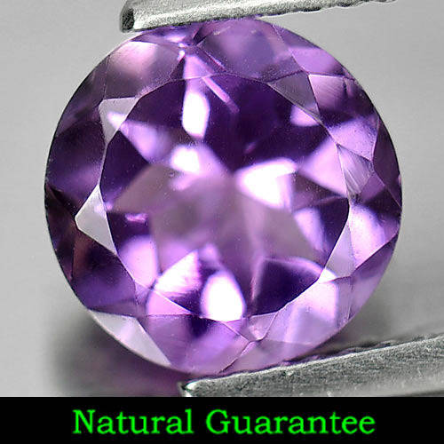 AMETHYST - Unheated 1.72 Ct. Round Shape Natural Purple Amethyst From Brazil