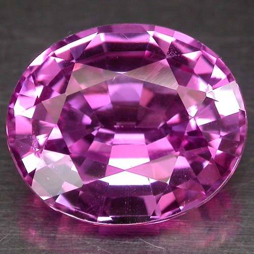 7.10CT.EXQUISITE AAA PLATINUM PINK SAPPHIRE LAB CORUNDUM OVAL