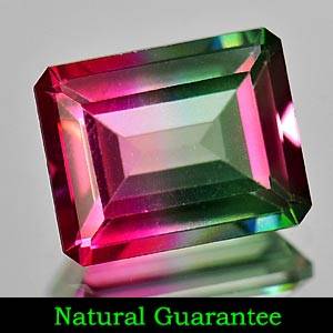 TOPAZ -3.85 Ct. Octagon Natural Bi Color Topaz -Brazil