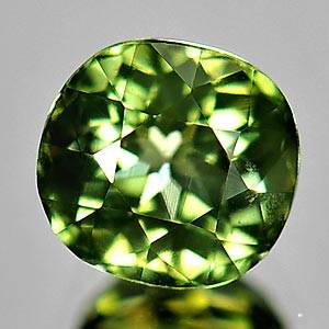 1.08 Ct. Natural Green Tourmaline Gemstone Cushion Shape Unheated