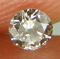 DIAMOND - 0.07 CARAT  LIGHT BROWN SI1 ROUND BRILLIANT BUY LOOSE DIAMOND 2.68MM