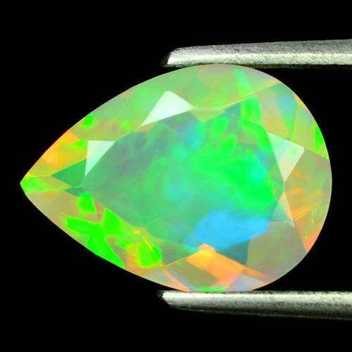 OPAL~2.13Ct WORLD CLASS 100% NATURAL MULTI-COLOUR FIRE FLASHING SOLID CRYSTAL OPAL