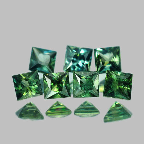 Sapphire Lot~1.01 CT BEAUTIFUL NATURAL GREEN SAPPHIRE 7pieces