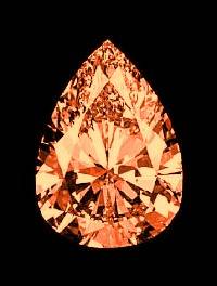 0.14 CARAT CHAMPAGNE  PEAR  VS2  DIAMOND