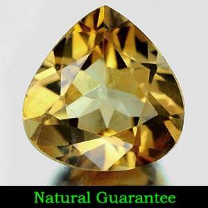 3.92 Ct. VVS Natural Champange Pear Topaz -Unheated Brazil