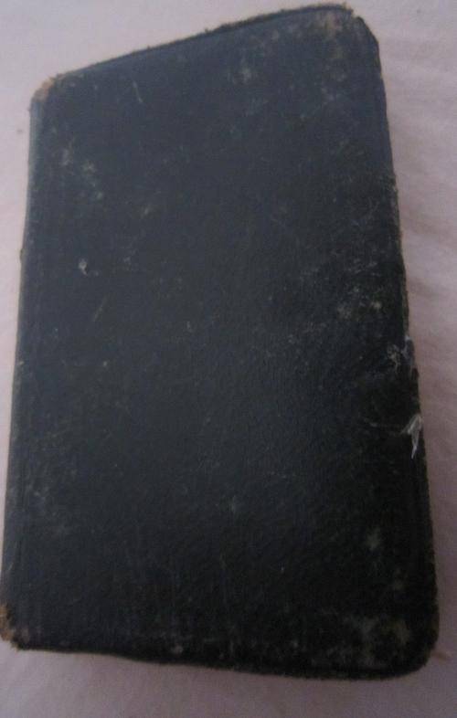 Miniature leather prayer book