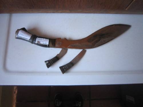 VINTAGE INDIAN GURKHA KUKRI KNIFE  ITEM NO 1019