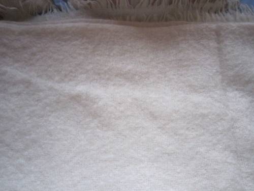 CREAM MOHAIR BLANKET BY STUART HOLDING  ITEM NO 2019