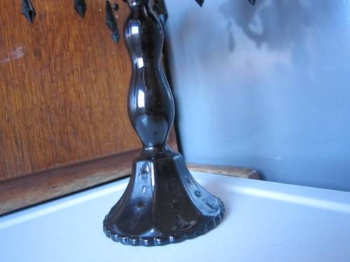 STUNNING COLOURED GLASS CANDLEABRA  ITEM NO 2247