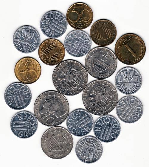 Austria 20 Mixed Coins from 80's and 90's No Doubles