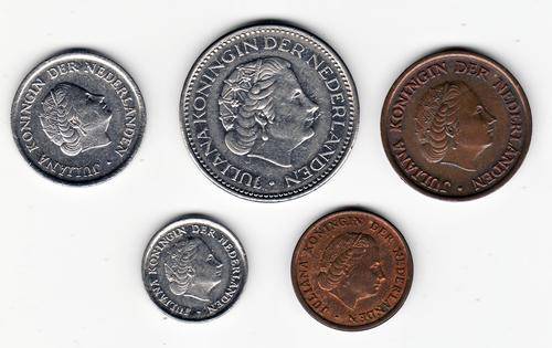 Holland 1 Cent to 1 Gulden Mainly 1980