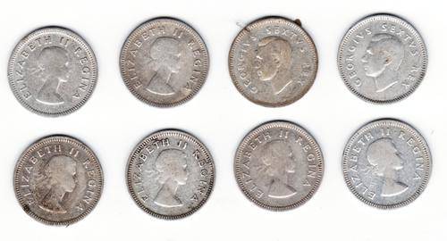 SAU 1951 to 1959 3 Pence Excludes 1957