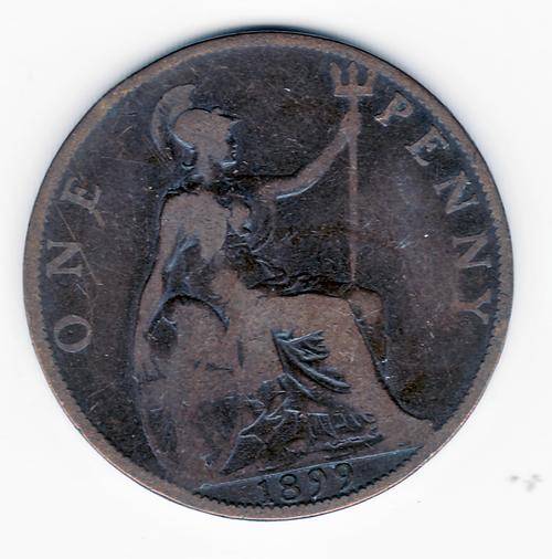 Great Britain 1899 1 Penny. Used in SA before the Union