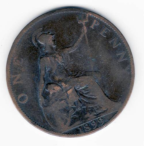 Great Britain 1899 1 Penny. Used in SA before the Union