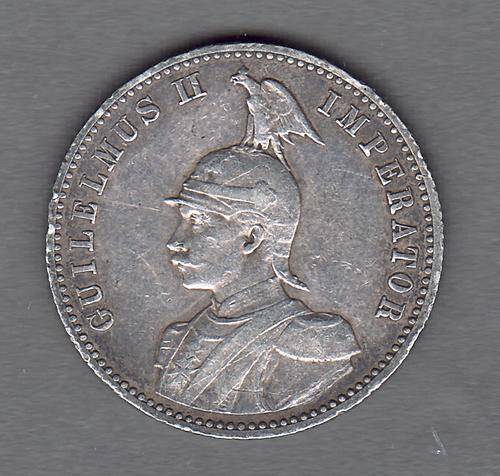 German East Africa 1901 1 Rupee Only 319 000 Minted .917 Silver