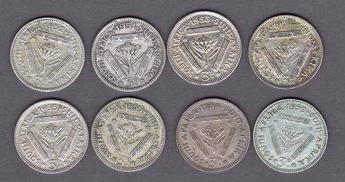 SAU 1951 to 1959 Tickeys No 1957 in this set .50 Silver