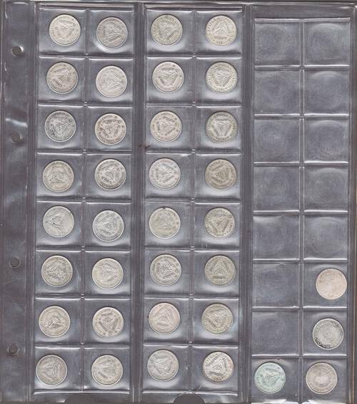 36 x Tickey Collection from 1923 to 1959 in Coin Sleeve 1931 Not Included see description