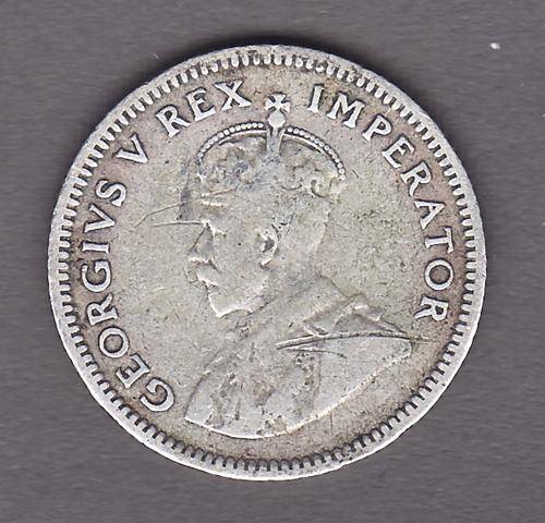 SAU 1933 6 Pence .80 Silver