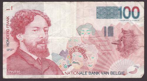 Belgium 100 Frank Banknote