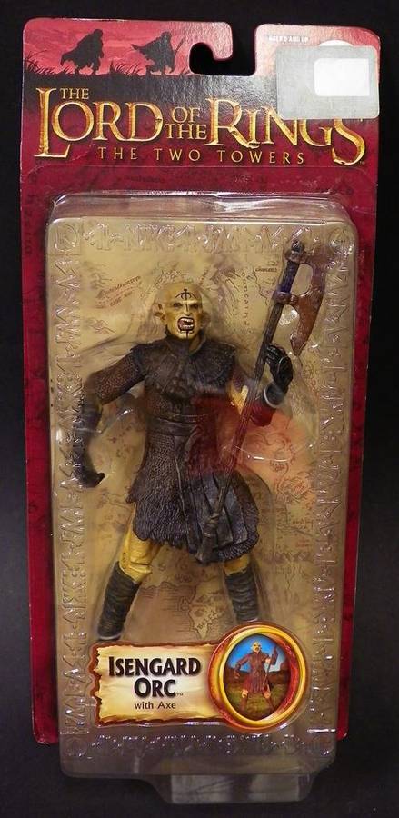 The Lord of The Rings. The Two Towers. Isengard Orc with Axe Figurine In Original Box
