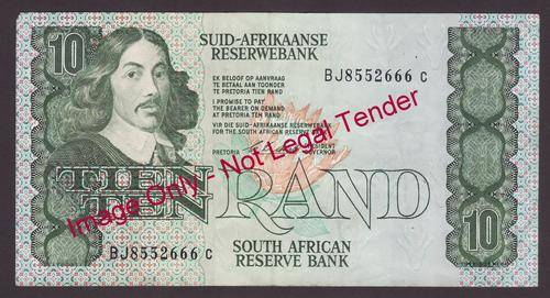 RSA 1990 C.L. Stals 10 Rand Banknote