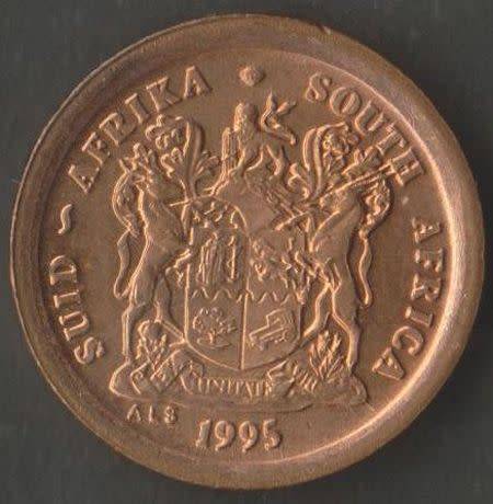 SOUTH AFRICA MINT ERRORS 1 CENT "EXTRA LEAVES" 2 CENT "FALLING FEATHER" -UNC