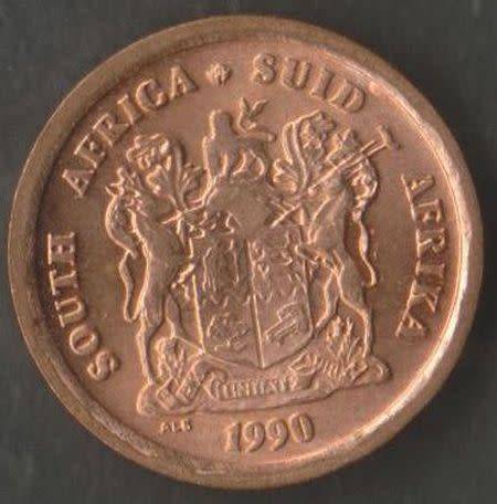 SOUTH AFRICA MINT ERRORS 1 CENT "EXTRA LEAVES" 2 CENT "FALLING FEATHER" -UNC