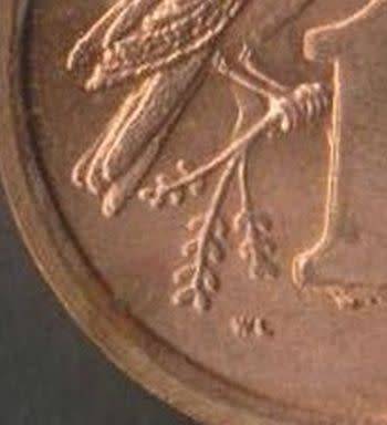 SOUTH AFRICA MINT ERRORS 1 CENT "EXTRA LEAVES" 2 CENT "FALLING FEATHER" -UNC