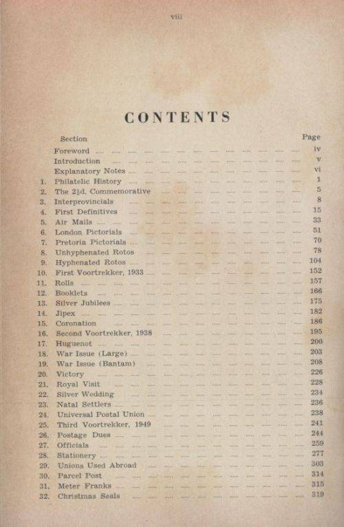 1952 UNION OF SOUTH AFRICA HANDBOOK CATALOGUE 326 PAGES WHICH LISTS MANY MANY VARIETIES AND ERRORS
