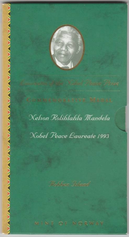 MANDELA ROBBEN ISLAND .925 1 OUNCE SILVER MEDALLION IN FOLDER