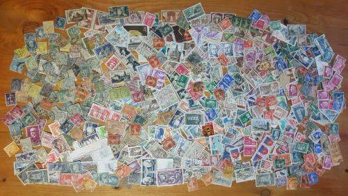 HUGE EUROPEAN STAMP LOT +/- 2000 STAMPS ! incl GERMANY, FRANCE, SWEDEN, SWITZERLAND etc -LOOK
