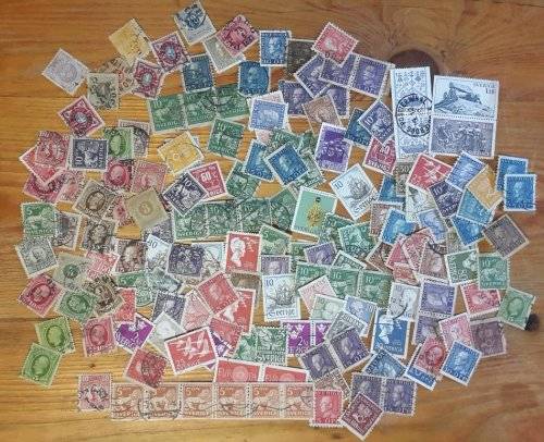 HUGE EUROPEAN STAMP LOT +/- 2000 STAMPS ! incl GERMANY, FRANCE, SWEDEN, SWITZERLAND etc -LOOK