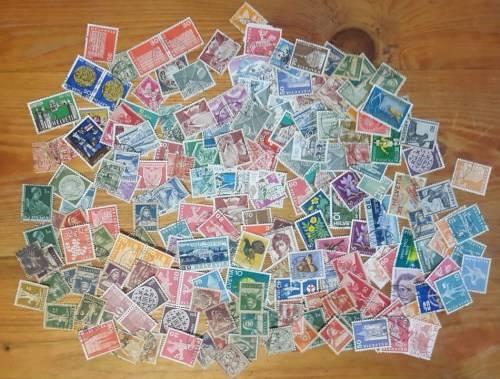 HUGE EUROPEAN STAMP LOT +/- 2000 STAMPS ! incl GERMANY, FRANCE, SWEDEN, SWITZERLAND etc -LOOK