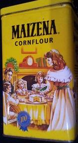 BEAUTIFULL YELLOW MAIZENA, CORNFLOUR TIN