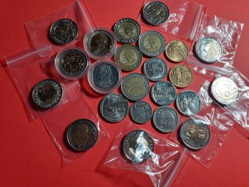 Awesome HUGE Lot Of Commemorative Coins. Various UNC Coins Included
