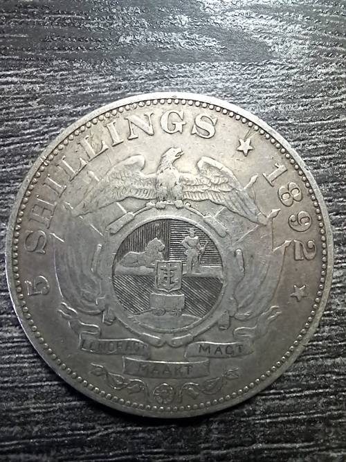 1892 Five Shillings Single Shaft. Small Rim Nick (Not Exmount) Value In EF R15 000. 14000 Minted