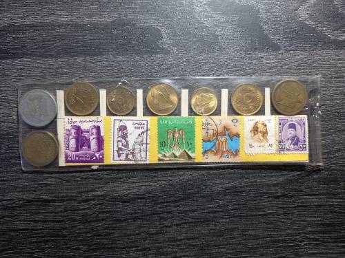 Welcome To Egypt Coin And Stamp Set