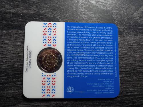 2016 Slovakia 2 Euro Unc Coin