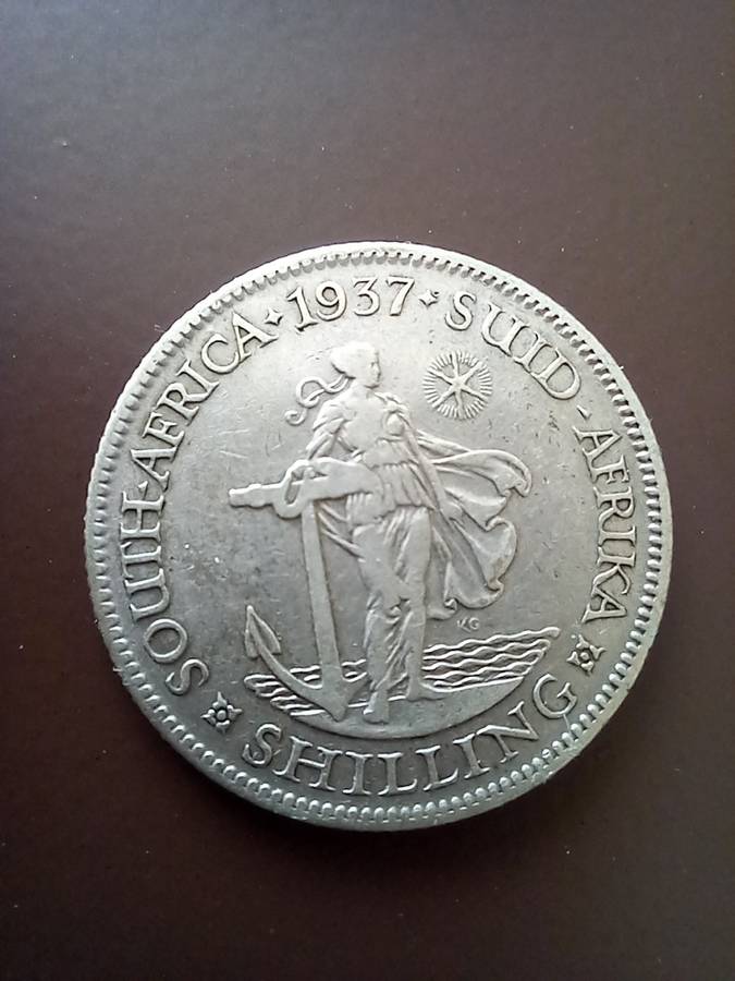 BEAUTIFUL 1937 SILVER 80% ONE SHILLING. NICE COIN