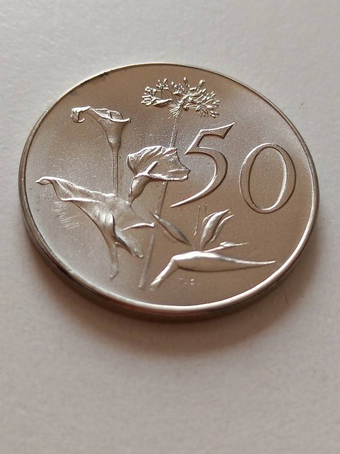 BEAUTIFUL 1965 Afrikaans Fifty Cents. Low Mintage. See Photos