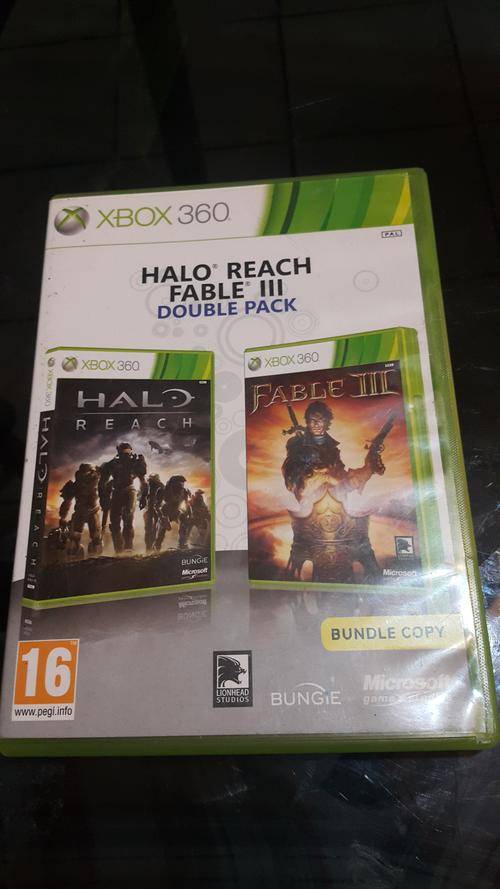 Crazy R1 - 2 in 1 - Halo Reach AND Fable III for XBOX 360