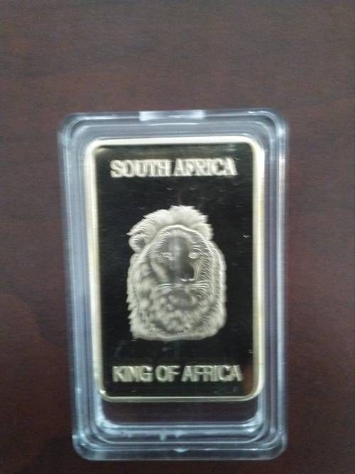 South Africa Gold Clad Krugerrand bar